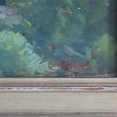 Dr. James Haman Oil on Board “Landscape with Trees”