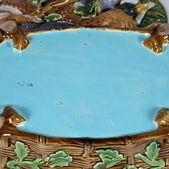 English Majolica Game Pie Tureen by Minton, 19th Century