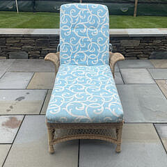 Set of Four Brown Jordan Resinweave Wicker Chaise Lounges