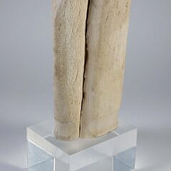 Antique Large Inuit Carved Bone Face