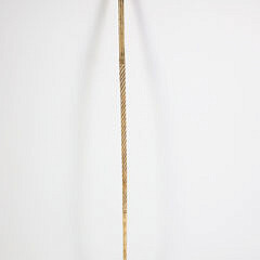 Whaler Made Crown Grip Walking Stick, early 19th Century