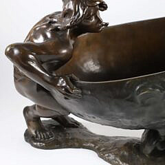 Louis Albert Lefeurve Bronze Sculpture “The Cast Aways” or “Les Nalifrages”, circa 1900