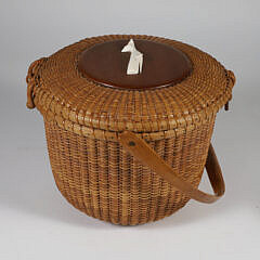 Jose Formoso Reyes Nantucket Friendship Basket, circa 1960
