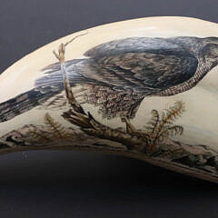 Two Gail Brose Scrimshaw Polychromed Teeth