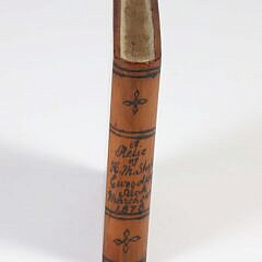 English Carved Wood and Decorated Book “A Relic of H.M. Ship Eurydia Sunk March 24th 1878”