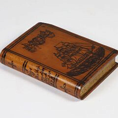 English Carved and Decorated Book 19th Century