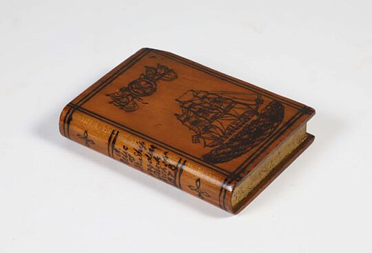 English Carved and Decorated Book 19th Century