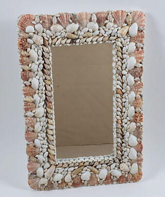 Contemporary Shell Encrusted Mirror