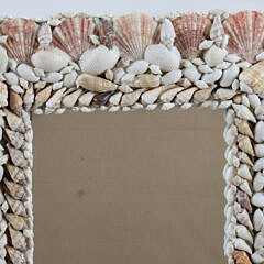 Contemporary Shell Encrusted Mirror