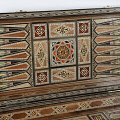 Damascus Inlaid Game Box, 20th Century
