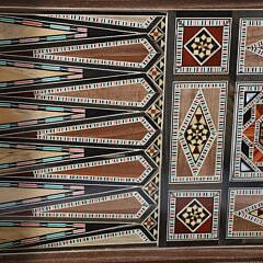 Damascus Inlaid Game Box, 20th Century