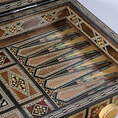 Damascus Inlaid Game Box, 20th Century