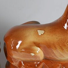 Pair of Staffordshire Ceramic Lions, circa 1900
