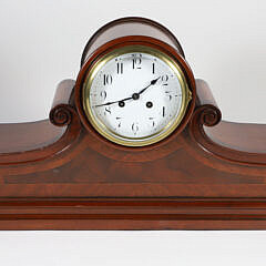 Antique French Mahogany Mantel Clock, circa 1855