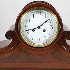 Antique French Mahogany Mantel Clock, circa 1855