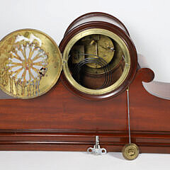 Antique French Mahogany Mantel Clock, circa 1855