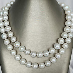 43266 White Freshwater Pearl Necklace A IMG_1018