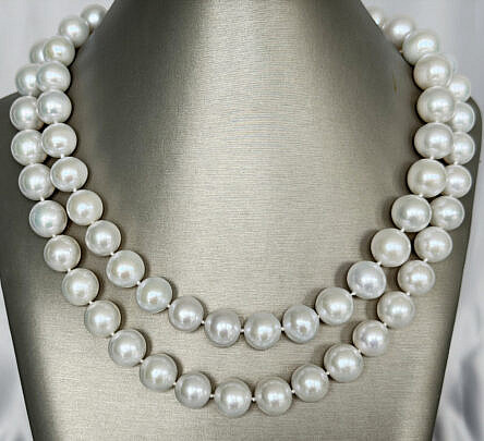 43266 White Freshwater Pearl Necklace A IMG_1018