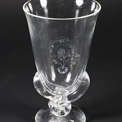 Signed Steuben Engraved Vase