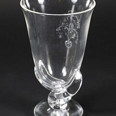Signed Steuben Engraved Vase