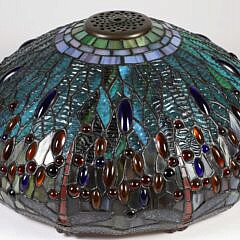 Vintage "Dragon Fly" Leaded Glass Shade
