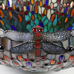 Vintage “Dragon Fly” Leaded Glass Shade
