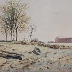 Watercolor View “Fort Sumter” Charleston, South Carolina, circa 1896
