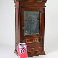 Salesman’s Sample Mirrored Door Armoire, 19th Century