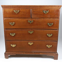 American Walnut Chest of Drawers circa 1800