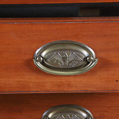American Cherry Four Graduating Drawer Chest of Drawers, circa 1810
