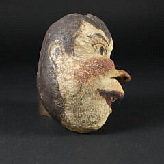 19th Century Decorated Whale Bone Inner Ear "Portrait of a Lady"