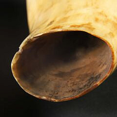 American Scrimshaw Whale Tooth, Pod of Three Whales and Longboat, circa 1850