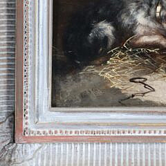 George Smith Armfield Oil on Canvas “Terriers Watching Mice in a Cage”