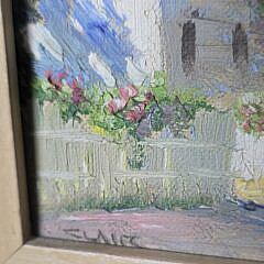 Pair of Irene Stry Oil on Board Paintings, 20th century