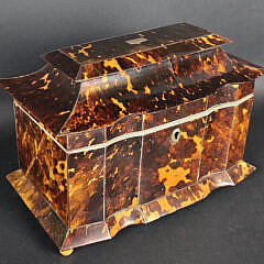 4734-955 Tortoiseshell Tea Caddy A