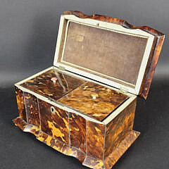 British Regency Antique Pagoda Form Tea Caddy, 19th Century