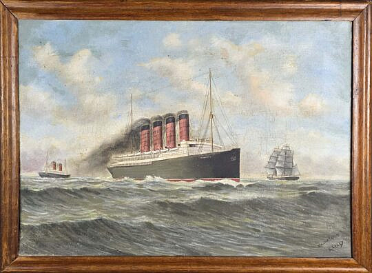 4746-955 Ship Portrait Painting A