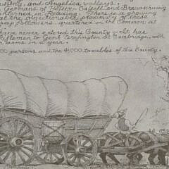 Antique 1776 Berks County Pictorial Map, 18th century