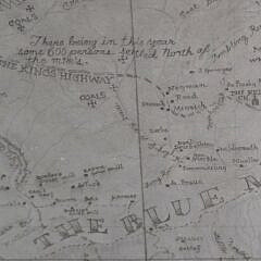 Antique 1776 Berks County Pictorial Map, 18th century