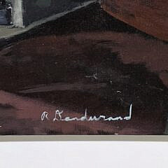 Robert Dandurand Nantucket Oil on Canvas, “Mitchells Book Corner”, Painting