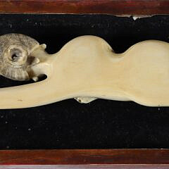 Antique Carved Chinese Doctor’s aid Carved Lady, 19th Century