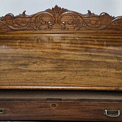 Extraordinary Antique Chinese Export Camphorwood Campaign Tall Chest of Drawers, 19th century
