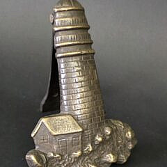 Vintage Solid Brass Lighthouse Door Knocker, late 20th century