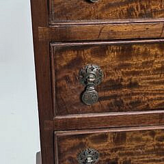 Antique Four Drawer Mahogany Miniature Chest of Drawers End Table