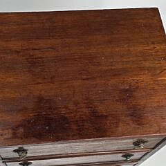 Antique Four Drawer Mahogany Miniature Chest of Drawers End Table
