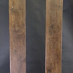 Pair of Extraordinary Antique English Oak Joint Stool Long Benches, 18th century