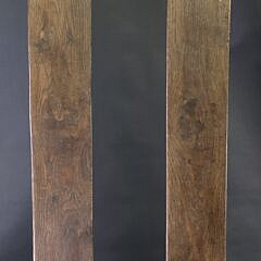 Pair of Extraordinary Antique English Oak Joint Stool Long Benches, 18th century