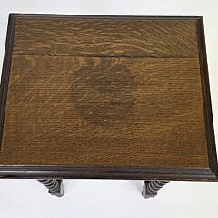 Set of Four Antique English Oak Nesting Tables, 19th century
