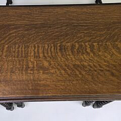Set of Four Antique English Oak Nesting Tables, 19th century