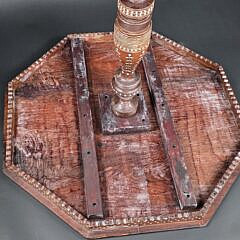 Vintage Anglo Indian Bone Inlaid Breakfast Occasional Table, 20th century